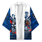 Personalised Geelong Cats ANZAC Kimono Military Remembrance Australian Football Mascot Camouflage