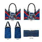 Personalised Geelong Cats ANZAC Leather Bag Military Remembrance Australian Football Mascot Camouflage