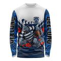 Personalised Geelong Cats ANZAC Long Sleeve Shirt Military Remembrance Australian Football Mascot Camouflage