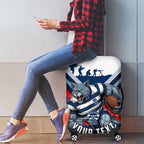Personalised Geelong Cats ANZAC Luggage Cover Military Remembrance Australian Football Mascot Camouflage