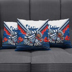 Personalised Geelong Cats ANZAC Pillow Cover Military Remembrance Australian Football Mascot Camouflage