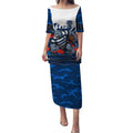 Personalised Geelong Cats ANZAC Puletasi Military Remembrance Australian Football Mascot Camouflage