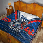 Personalised Geelong Cats ANZAC Quilt Military Remembrance Australian Football Mascot Camouflage