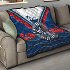 Personalised Geelong Cats ANZAC Quilt Military Remembrance Australian Football Mascot Camouflage