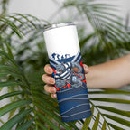 Personalised Geelong Cats ANZAC Skinny Tumbler Military Remembrance Australian Football Mascot Camouflage