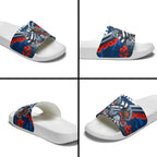 Personalised Geelong Cats ANZAC Slide Sandals Military Remembrance Australian Football Mascot Camouflage