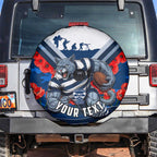 Personalised Geelong Cats ANZAC Spare Tire Cover Military Remembrance Australian Football Mascot Camouflage