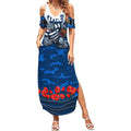 Personalised Geelong Cats ANZAC Summer Maxi Dress Military Remembrance Australian Football Mascot Camouflage