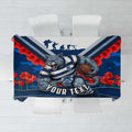 Personalised Geelong Cats ANZAC Tablecloth Military Remembrance Australian Football Mascot Camouflage