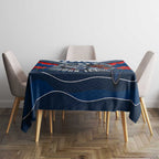 Personalised Geelong Cats ANZAC Tablecloth Military Remembrance Australian Football Mascot Camouflage
