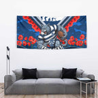 Personalised Geelong Cats ANZAC Tapestry Military Remembrance Australian Football Mascot Camouflage