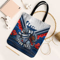 Personalised Geelong Cats ANZAC Tote Bag Military Remembrance Australian Football Mascot Camouflage