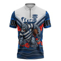 Personalised Geelong Cats ANZAC Zipper Polo Shirt Military Remembrance Australian Football Mascot Camouflage