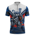 Personalised Geelong Cats ANZAC Zipper Polo Shirt Military Remembrance Australian Football Mascot Camouflage