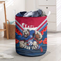 Personalised Western Bulldogs ANZAC Laundry Basket Military Remembrance Australian Football Mascot Camouflage