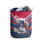 Personalised Western Bulldogs ANZAC Laundry Basket Military Remembrance Australian Football Mascot Camouflage