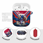 Personalised Western Bulldogs ANZAC AirPods Case Military Remembrance Australian Football Mascot Camouflage