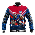 Personalised Western Bulldogs ANZAC Baseball Jacket Military Remembrance Australian Football Mascot Camouflage
