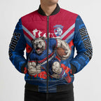 Personalised Western Bulldogs ANZAC Bomber Puffer Jacket Military Remembrance Australian Football Mascot Camouflage