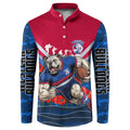 Personalised Western Bulldogs ANZAC Button Sweatshirt Military Remembrance Australian Football Mascot Camouflage