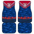 Personalised Western Bulldogs ANZAC Car Mats Military Remembrance Australian Football Mascot Camouflage