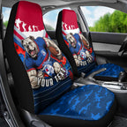 Personalised Western Bulldogs ANZAC Car Seat Cover Military Remembrance Australian Football Mascot Camouflage