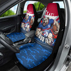 Personalised Western Bulldogs ANZAC Car Seat Cover Military Remembrance Australian Football Mascot Camouflage