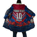 Personalised Western Bulldogs ANZAC Cloak Military Remembrance Australian Football Mascot Camouflage