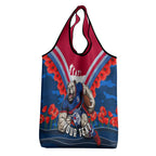 Personalised Western Bulldogs ANZAC Grocery Bag Military Remembrance Australian Football Mascot Camouflage
