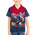 Personalised Western Bulldogs ANZAC Hawaiian Shirt Military Remembrance Australian Football Mascot Camouflage