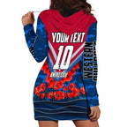 Personalised Western Bulldogs ANZAC Hoodie Dress Military Remembrance Australian Football Mascot Camouflage