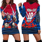 Personalised Western Bulldogs ANZAC Hoodie Dress Military Remembrance Australian Football Mascot Camouflage