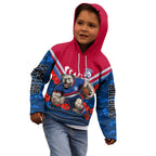 Personalised Western Bulldogs ANZAC Kid Hoodie Military Remembrance Australian Football Mascot Camouflage