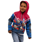 Personalised Western Bulldogs ANZAC Kid Hoodie Military Remembrance Australian Football Mascot Camouflage