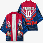 Personalised Western Bulldogs ANZAC Kimono Military Remembrance Australian Football Mascot Camouflage