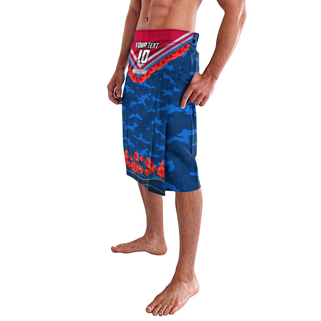 Personalised Western Bulldogs ANZAC Lavalava Military Remembrance Australian Football Mascot Camouflage