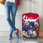 Personalised Western Bulldogs ANZAC Luggage Cover Military Remembrance Australian Football Mascot Camouflage