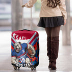 Personalised Western Bulldogs ANZAC Luggage Cover Military Remembrance Australian Football Mascot Camouflage