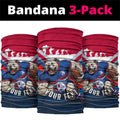 Personalised Western Bulldogs ANZAC Neck Gaiter Military Remembrance Australian Football Mascot Camouflage