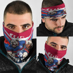 Personalised Western Bulldogs ANZAC Neck Gaiter Military Remembrance Australian Football Mascot Camouflage