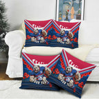 Personalised Western Bulldogs ANZAC Pillow Cover Military Remembrance Australian Football Mascot Camouflage