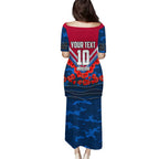 Personalised Western Bulldogs ANZAC Puletasi Military Remembrance Australian Football Mascot Camouflage
