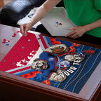 Personalised Western Bulldogs ANZAC Puzzle Military Remembrance Australian Football Mascot Camouflage