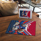 Personalised Western Bulldogs ANZAC Puzzle Military Remembrance Australian Football Mascot Camouflage