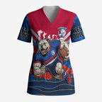 Personalised Western Bulldogs ANZAC Scrub Top Military Remembrance Australian Football Mascot Camouflage