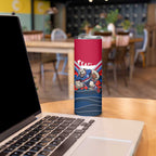 Personalised Western Bulldogs ANZAC Skinny Tumbler Military Remembrance Australian Football Mascot Camouflage