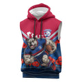 Personalised Western Bulldogs ANZAC Sleeveless Hoodie Military Remembrance Australian Football Mascot Camouflage
