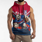 Personalised Western Bulldogs ANZAC Sleeveless Hoodie Military Remembrance Australian Football Mascot Camouflage