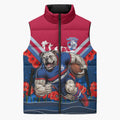 Personalised Western Bulldogs ANZAC Sleeveless Puffer Jacket Military Remembrance Australian Football Mascot Camouflage