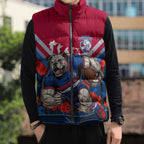 Personalised Western Bulldogs ANZAC Sleeveless Puffer Jacket Military Remembrance Australian Football Mascot Camouflage